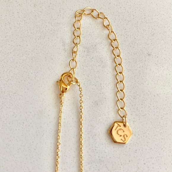 Touchstone Crystal Golden Angel Necklace - Picture 5 of 5